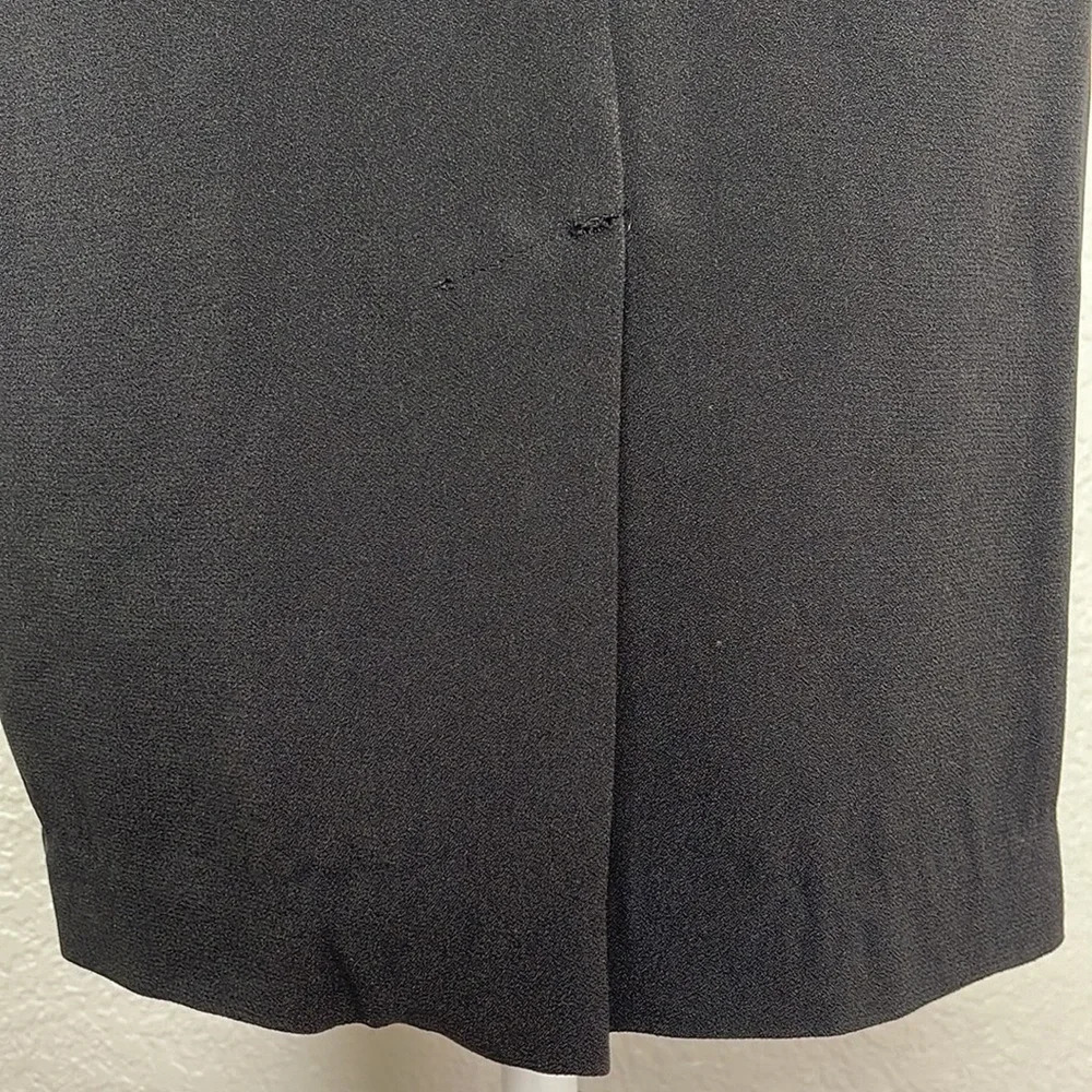 Marchesa Voyage Feather Silk Dress Peplum Skirt Sz 4 - Picture 9 of 12